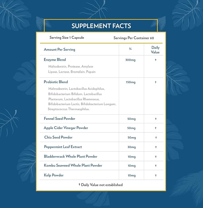 TERRA ORIGIN - Digestive Enzymes 60 Servings