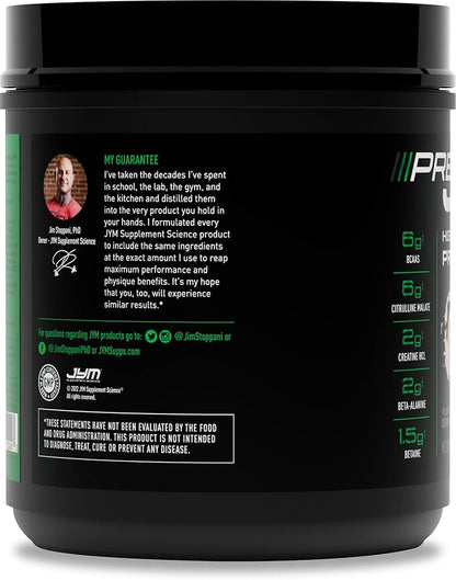 JYM Supplement Science Pre JYM Pink Lemonade Pre Workout Powder for Men & Women, BCAAs, Nootropics, Creatine HCI, Citrulline, Beta-Alanine, Betaine, Taurine, Huperzine, 30 Servings