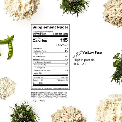 ProMix Nutrition Plant-Based Vegan Protein Powder B-12, BCAAs 5lb Bulk