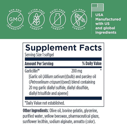 Designs for Health Allicillin 200mg Garlic (60 Softgels)