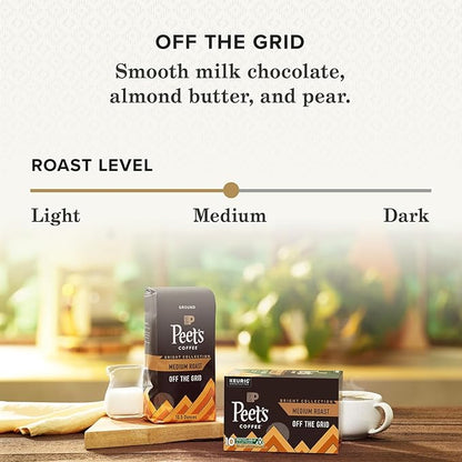 Peet's Coffee, Medium Roast Ground Coffee - Off the Grid Blend 10.5 Ounce Bag