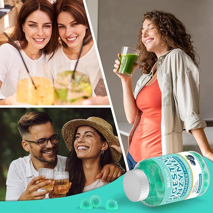 Digestive Enzymes Gummies, Chewable Digestive Enzymes