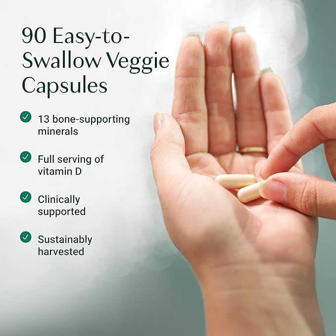 ALGAECAL - Plant Based Calcium Supplement D3 (1000 (1000 IU) 13 Minerals (750 mg) 90 Veggie