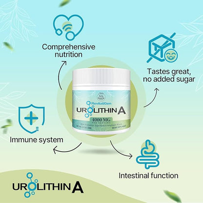 Urolithin A Powder Supplement, 4000 mg 30 Servings