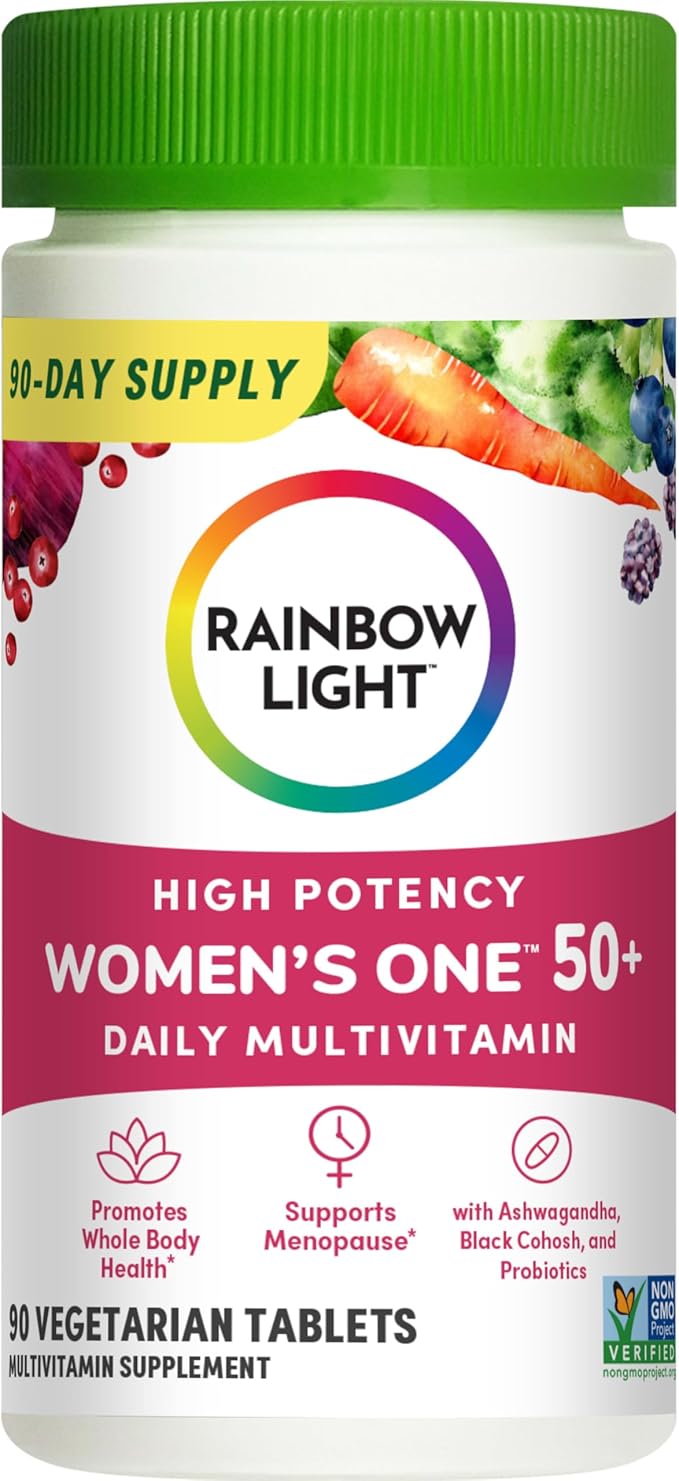 Rainbow Light Multivitamin for Women 50+, 50+ Multivitamin 90 Tablets