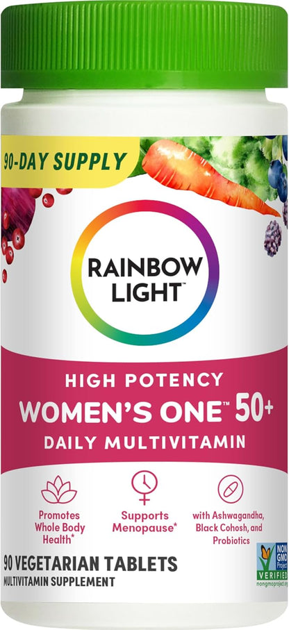Rainbow Light Multivitamin for Women 50+, 50+ Multivitamin 90 Tablets
