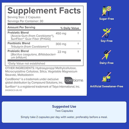 Gundry MD® Bio Complete 3, 3-in-1 Probiotics for Gut Health, Probiotic Supplements for Digestion, Supplement Supporting Bloating, Gas, Food Cravings, Energy Levels, Skin, and Focus, 30 Day Supply