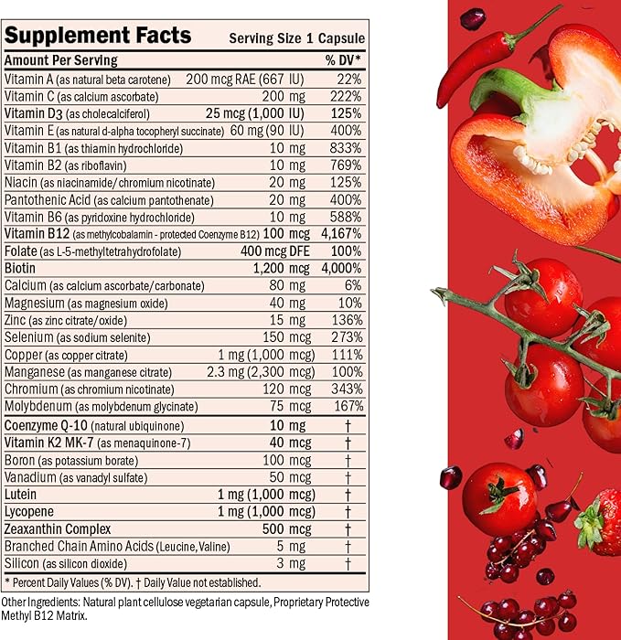 ANDREW LESSMAN Essential-1 Multivitamin 1000 IU D3 30 30 Small 100 mcg B12. CoQ10 CoQ10 Lutein