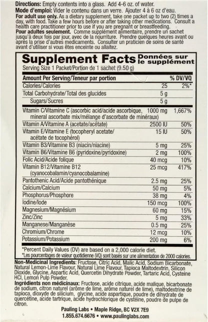 Ener-C Vitamin Drink Mix, Lemon Lime, 1000 Mg, 30 Count