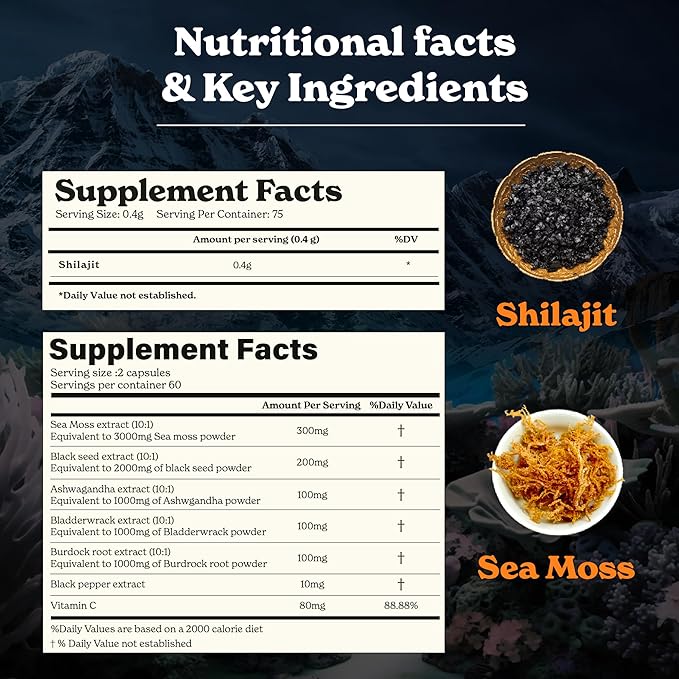 Shilajit Resin 30 gm & Sea