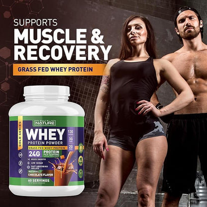 Whey Protein Powder 100% Pure 24g Protein, 60 Servings