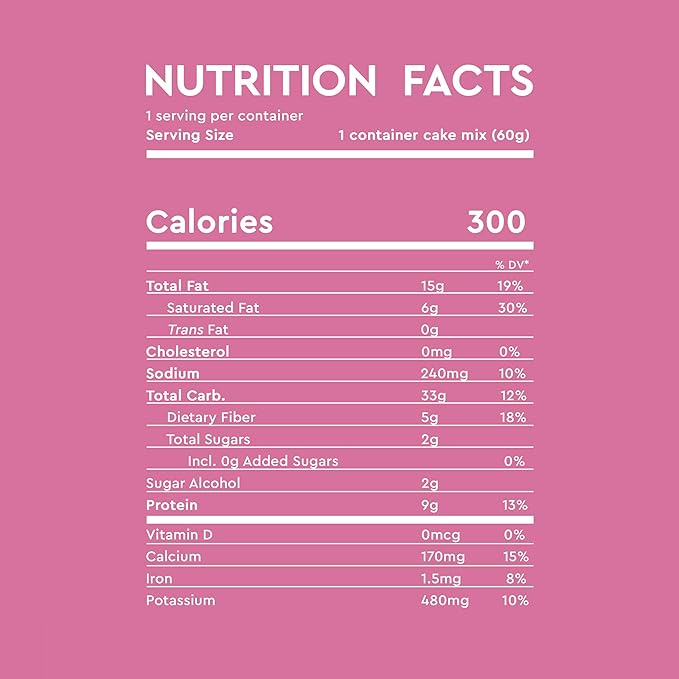 Duncan Hines Keto Friendly Cake Cups Birthday Cake Mix, 2.1 oz