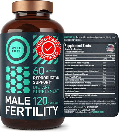 Fertility Supplements For Men Prenatal Vitamin 120Caps for 2 Months