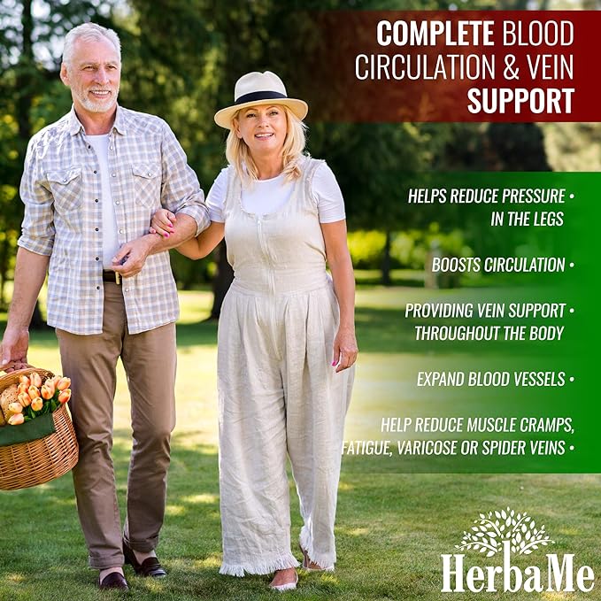 Blood Circulation Supplement, 120 Capsules, Supports