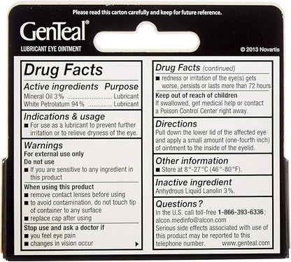 Genteal Tears Night-Time Ointment 3.5g Clear 0.12 Fl