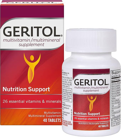 Geritol, Multivitamin Supplement, Contains B-Vitamins, Antioxidants, 26 Essential 40 Tablets