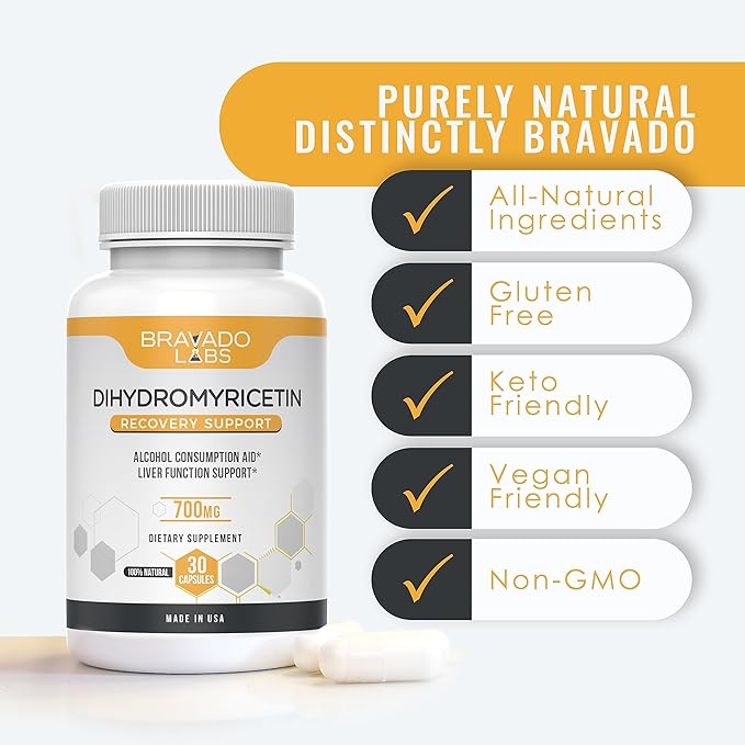 Premium Dihydromyricetin Supplement (DHM) 700 mg 30 ct