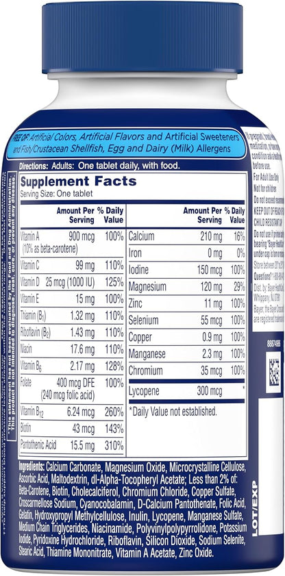 One A Day Men’s Multivitamin, Supplement B12, Calcium 200 count