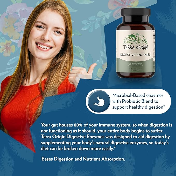 TERRA ORIGIN - Digestive Enzymes 60 Servings