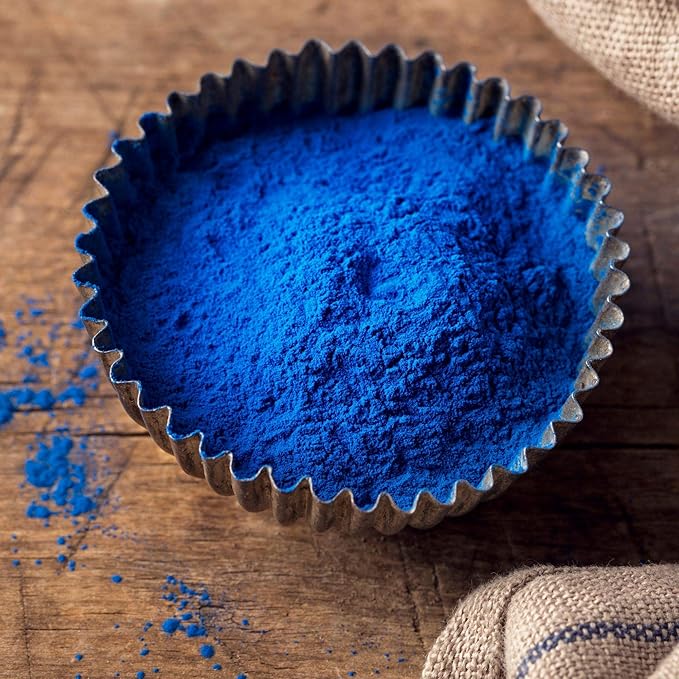 Organic Blue Spirulina Powder Superfood Supplement - 5LB Bulk - Odorless - Vegan, Non GMO, Gluten-Free, Dairy-Free, Brilliant Blue Food Coloring - Pure Water Extracted