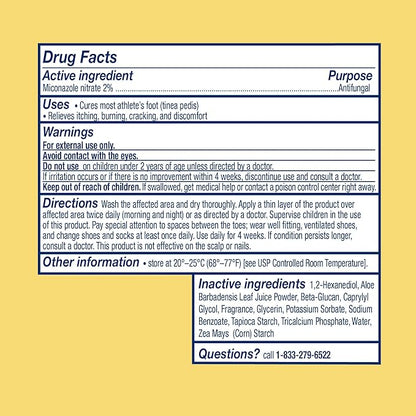 Desenex Anti-Fungal Foot Powder, Cures Most 2% Miconazole 1.5ozBottle