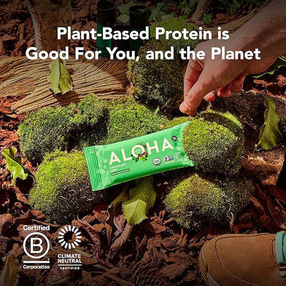 ALOHA Organic Plant Based Protein Bar MINIS |Peanut Butter Cup | 20 Count, 24g Bars | Vegan, Low Sugar, Gluten Free, Low Carb, Non-GMO, Stevia Free, Soy Free, No Sugar Alcohols